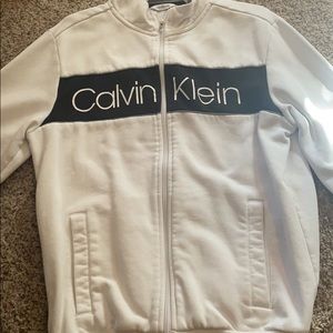 White Calvin Klein jacket size medium